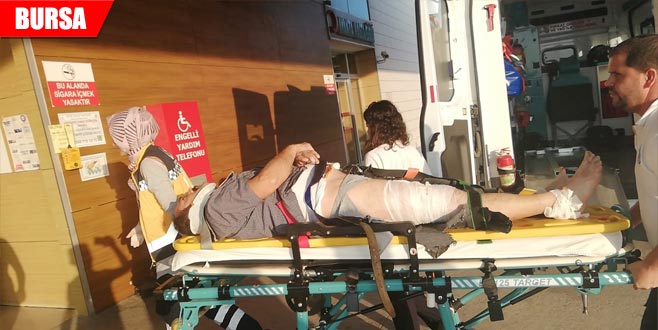 TIR bisiklete çarptı: 1 ağır yaralı