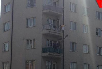 5 katlı binada yangın paniği