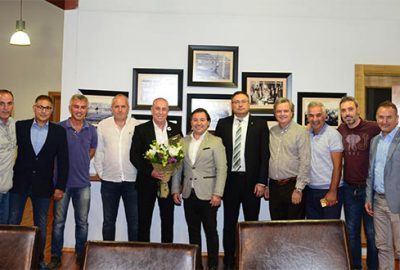 Eski futbolculardan ziyaret