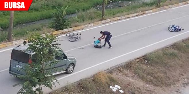 Kazada yaralanan çocuğu bırakıp kaçtı