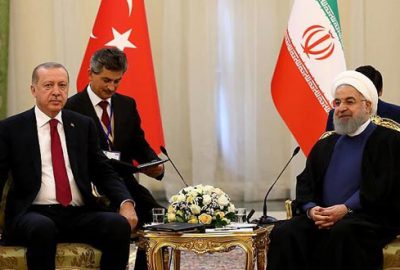 Üçlü zirve öncesi Ruhani ile ikili görüşme