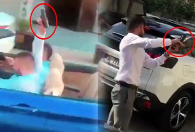 Lüks araçlarla düğün terörü! Yolu kapatıp ateş açtılar