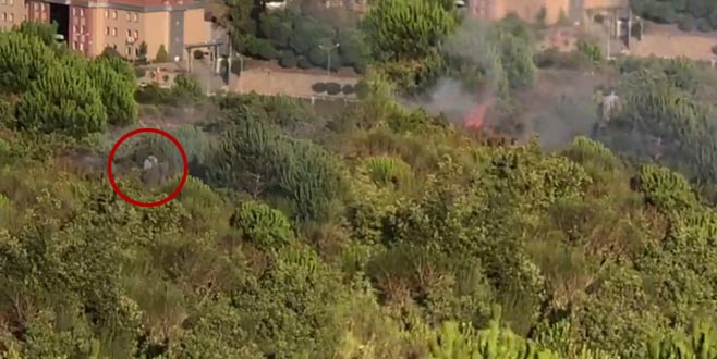 Şoke eden görüntü! Yangının çıkış anı kamerada Şoke eden görüntü! Yangının çıkış anı kamerada