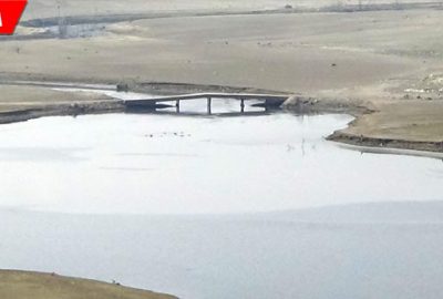 Baraj suyu çekilince gün yüzüne çıktı