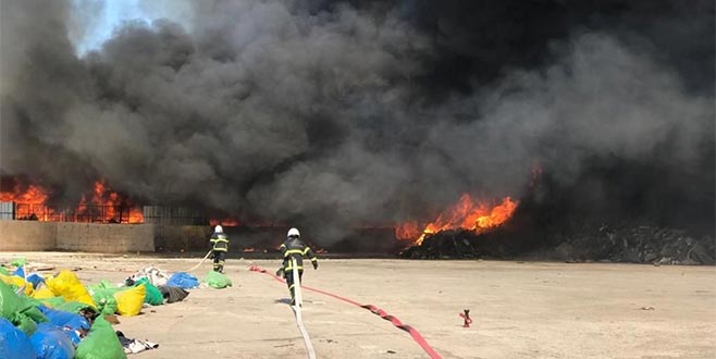 Kırıkkale’de fabrika yangını