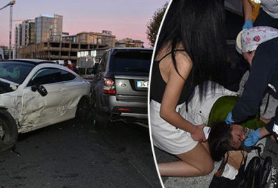 Makas atan alkollü sürücü dehşeti