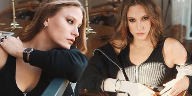 Serenay Sarıkaya’nın bacak dekoltesine beğeni yağdı