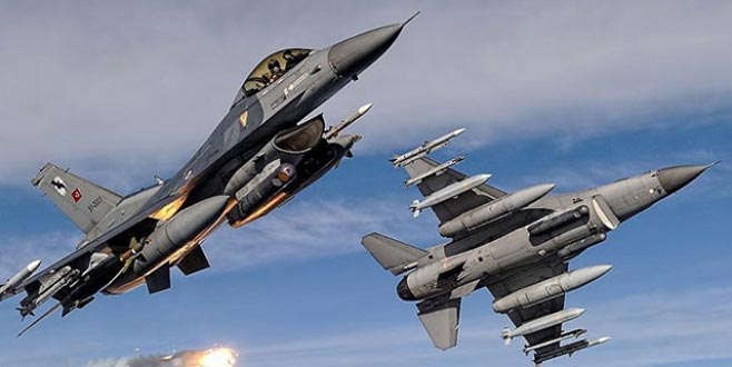 F-16’lar Suriye hava sahasında uçtu F-16’lar Suriye hava sahasında uçtu
