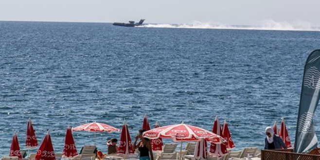 Antalya’da ‘uçak düştü’ paniği