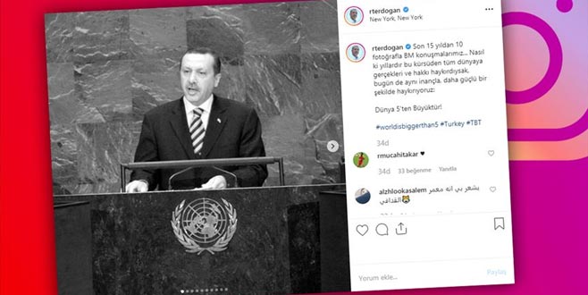 Cumhurbaşkanı Erdoğan’dan BM paylaşımı