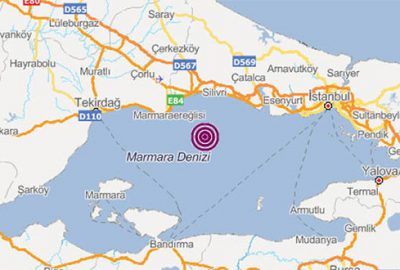Marmara Denizi’nde 3,3 büyüklüğünde deprem