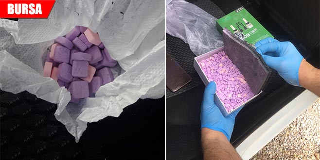 1300 adet ecstasy hap ele geçirildi, 2 kişi tutuklandı