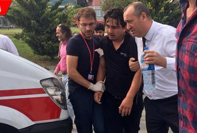 Kazada dili boğazına kaçtı ölümden döndü