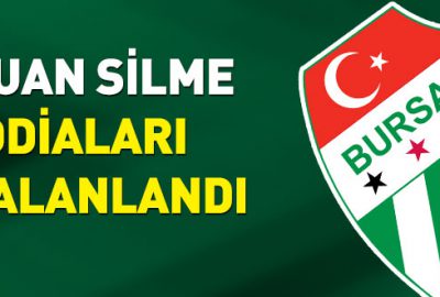 Bursaspor, puan silme iddialarını yalanladı