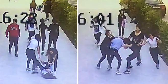 Kız öğrenci, tartıştığı 5 kız tarafından dövüldü