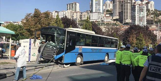 Halk otobüsü durağa daldı: Ölü ve yaralılar var…