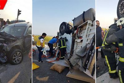 Kırmızı ışıkta geçti, kazaya neden oldu