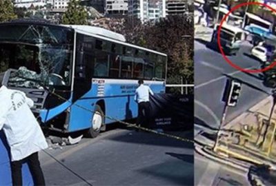 Mamak’ta yayalara çarpan otobüs şoförü tutuklandı