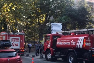 Üsküdar’da rektörlük binasında yangın