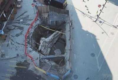 Asfaltın altından tarih çıktı