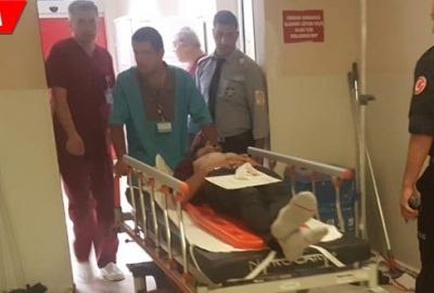 Ehliyetsiz sürücü ölümden döndü