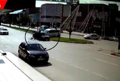 40 metre sürüklendi: O anlar kamerada