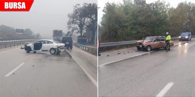 Yağmurla gelen zincirleme kaza: 3 yaralı