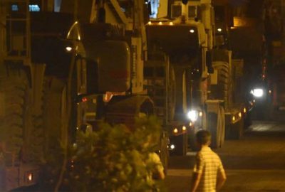 Suriye sınırına 130 araçlık konvoy