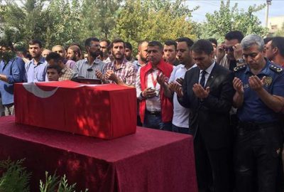 Sivil şehitlere veda