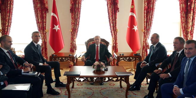 Erdoğan, Stoltenberg ile görüştü Erdoğan, Stoltenberg ile görüştü