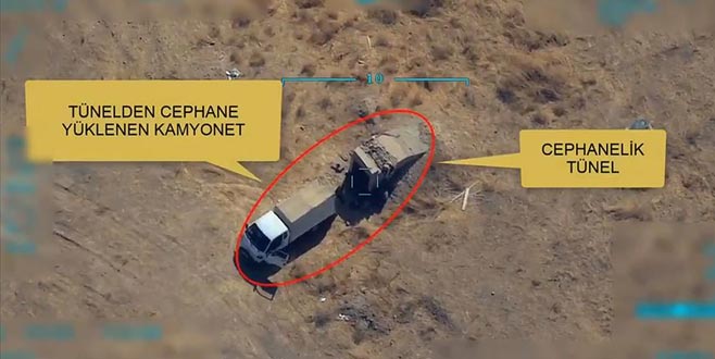 Bakanlık görüntüleri paylaştı! Böyle imha edildi