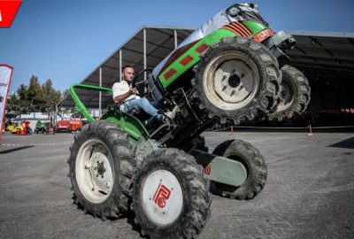 Traktörler ‘Makrobat’la eğimli arazide güvende