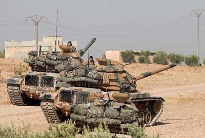 Münbiç sınırına takviye güç