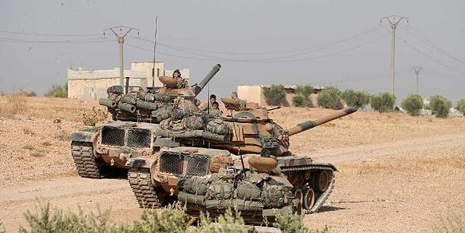 Münbiç sınırına takviye güç