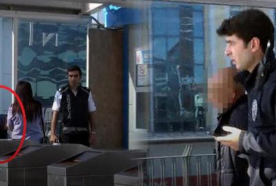 Genç kız çığlık attı, şoför aracı durdurdu