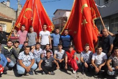 ‘Bayrak hayrı’nda, harekata katılan askerler için dua edildi