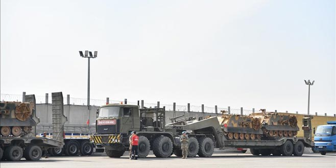Suriye sınırına askeri sevkiyat