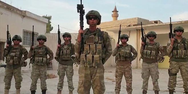 Milli sporculara Tel Abyad’dan komando selamı