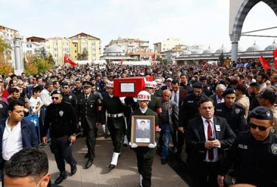 Şehitlerimizi uğurladık