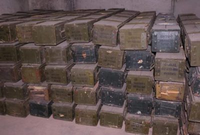 Teröristlere ait mühimmat bulundu