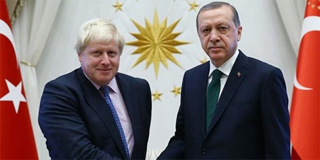 Erdoğan, İngiltere Başbakanı Johnson ile görüştü