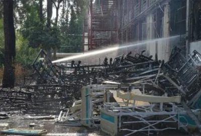 Reyting rekortmeni dizinin setinde yangın!