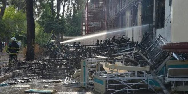 Reyting rekortmeni dizinin setinde yangın!