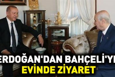 Cumhurbaşkanı Erdoğan’dan Bahçeli’ye evinde ziyaret