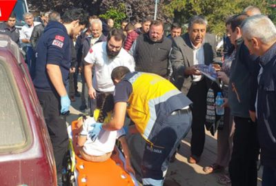 İlkokul öğrencisine yaya geçidinde otomobil çarptı