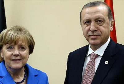 Erdoğan, Merkel ile görüştü
