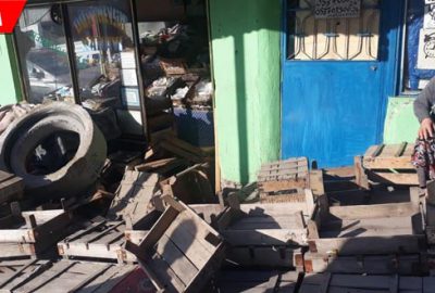 Faciadan dönüldü! Dev beton blok…