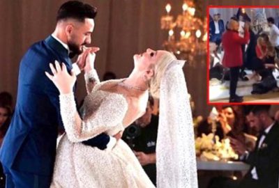Selin Ciğerci’nin düğününde ortalık karıştı! Birbirlerini ezdiler
