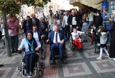 Başkan Taban Mesajı Tekerlekli Sandalye İle Verdi: ‘Engel Olmayalım’