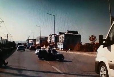 Bursa’da inanılmaz kaza! O anlar kamerada